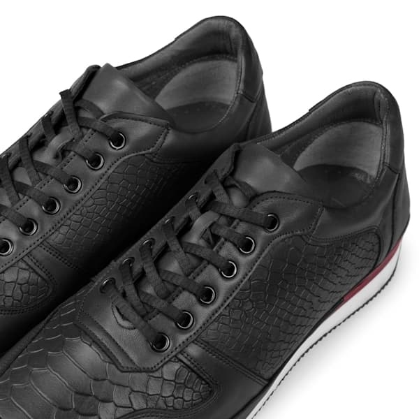 Adidas barbatesc din piele naturala neagra - imagine de prezentare