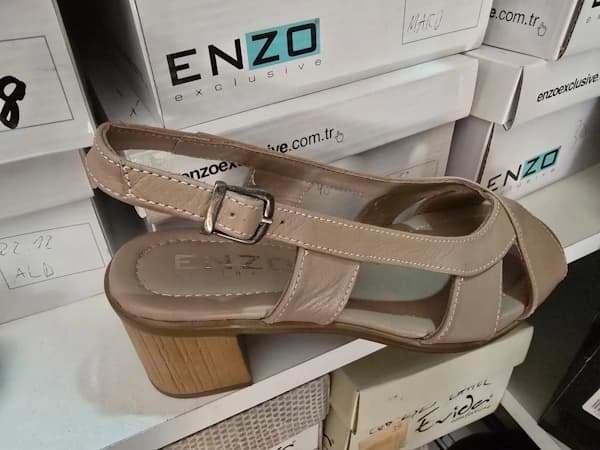 Sandale dama din piele naturala, talpa ortopedica, culoare bej - imagine de prezentare 1